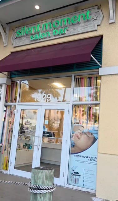 Salon entrance at The Harbor Shops in Fort Lauderdale